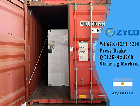 Argentina-WC67K 125T 3200 CNC Press Brake & QC12K-4X3200 Máquina de corte