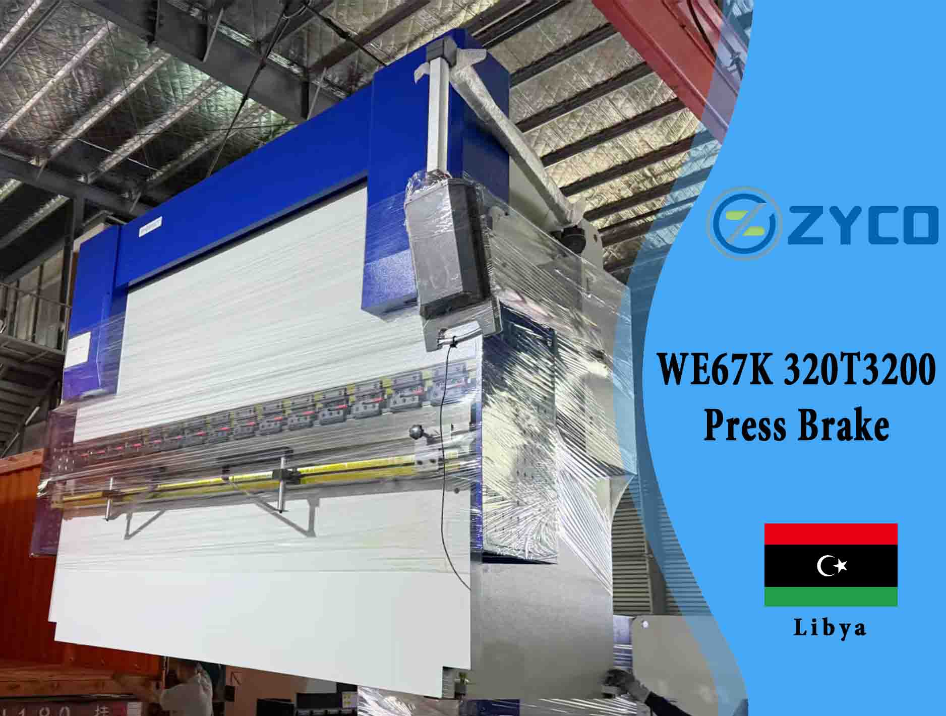 Prensa plegadora hidráulica de placas estándar Libia-WE67K 320T 3200