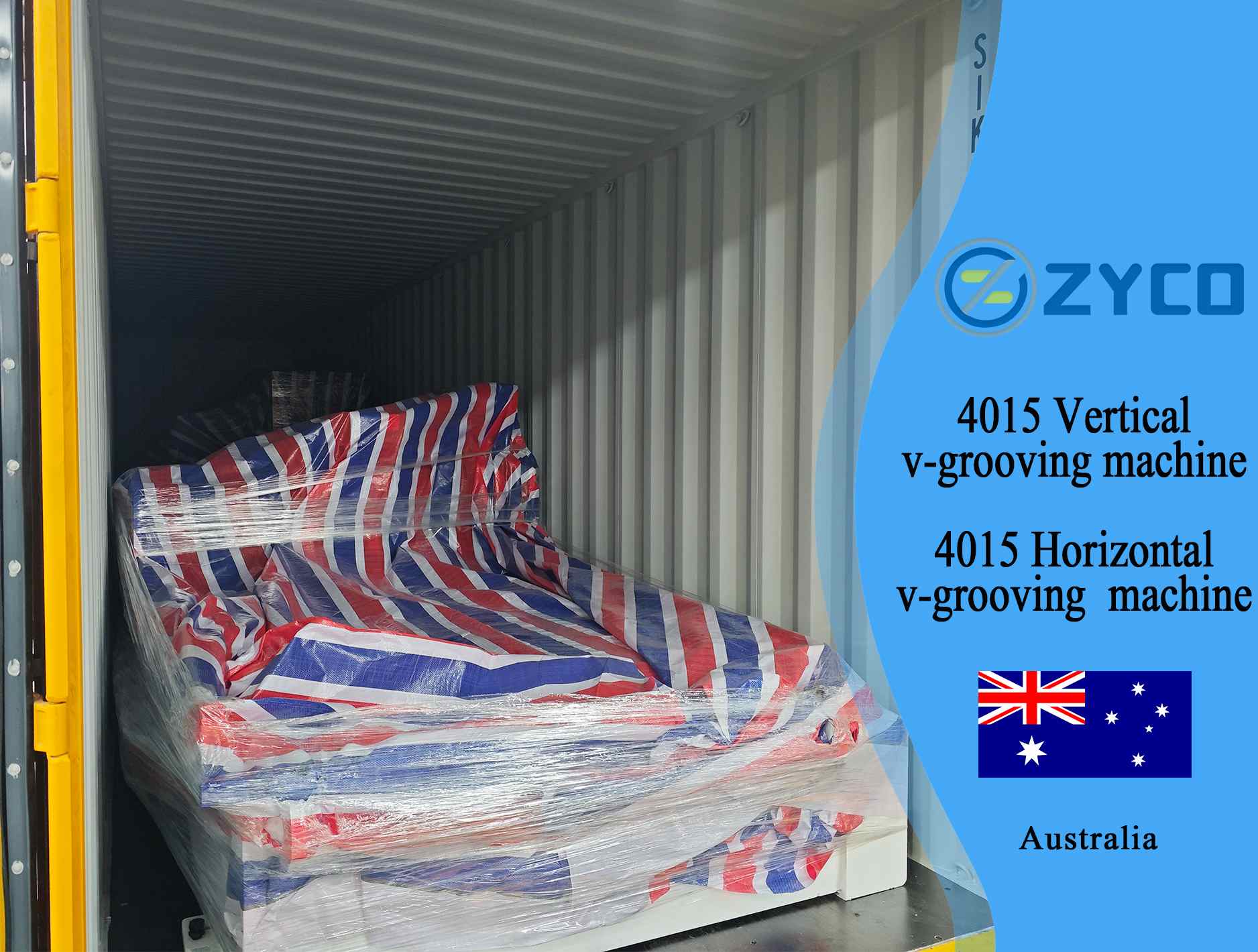 Australia-4015 Iron plate Vertical and Horizontal v-grooving machine