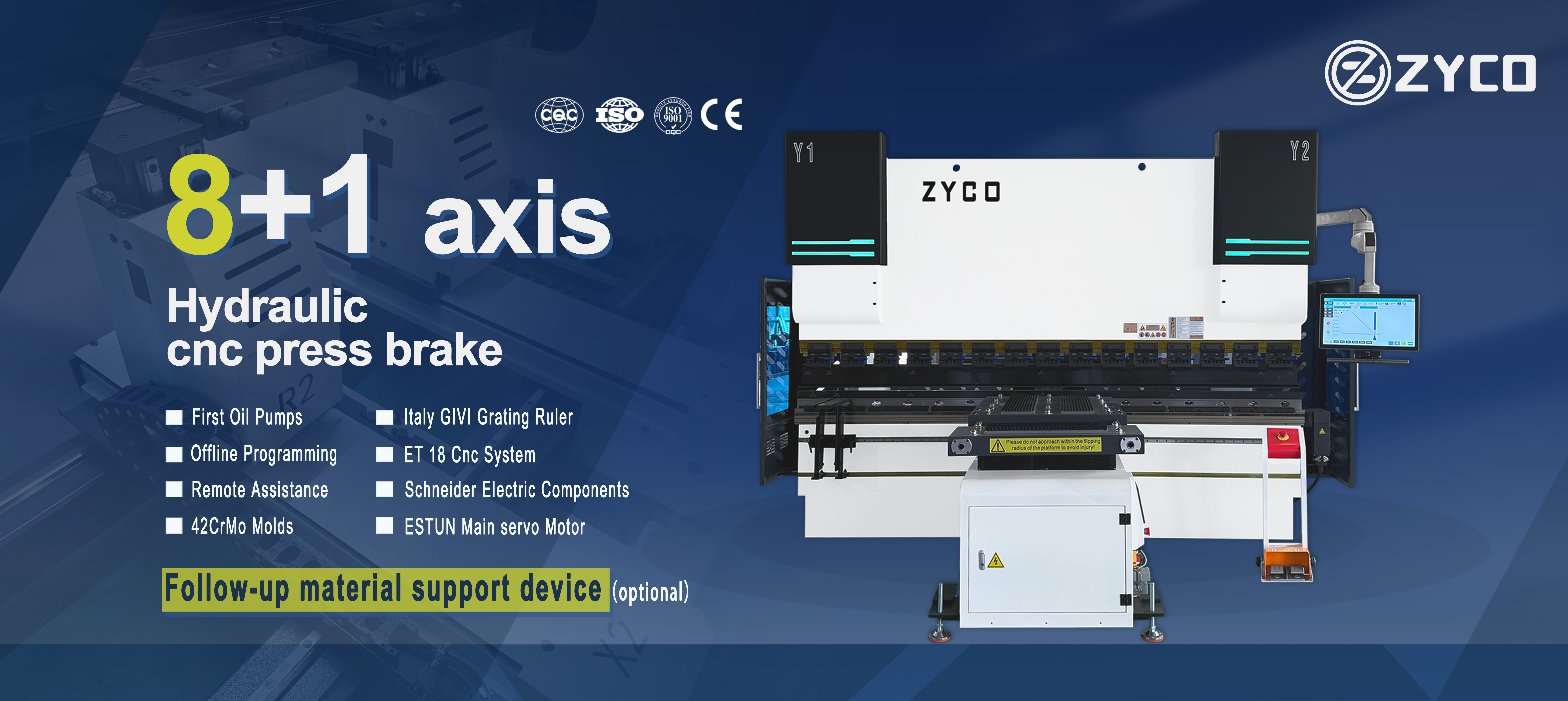 Freno de prensa de CNC hidráulico