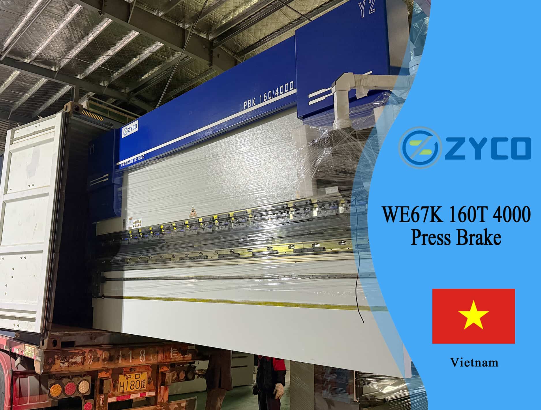 Vietnam-WE67K 160T 4000 hydraulic cnc press brakes
